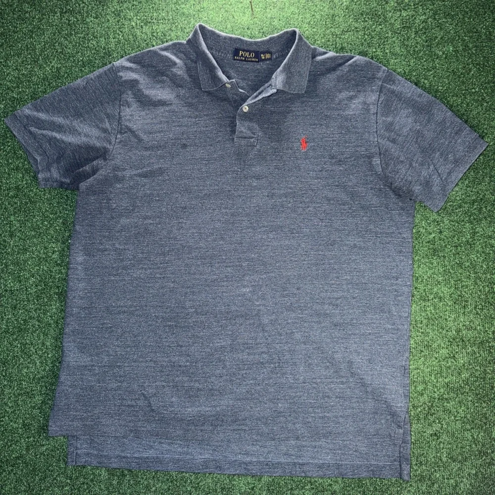 Polo Ralph Lauren Blue Polo Shirt Men's Size XL Red Horse